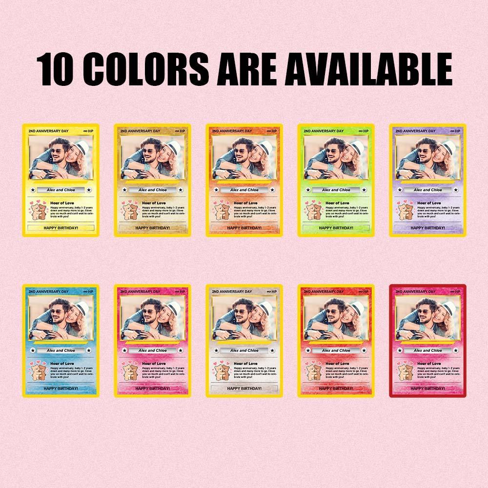 Cartes D'anniversaire Personnalisées Avec Texte Photo, Carte Personnalisée Pour Cadeau D'anniversaire D'enfant, Cadeau De Petit Ami, Souvenir D'anniversaire, Carte De Vœux D'anniversaire - MyFaceSocksFR