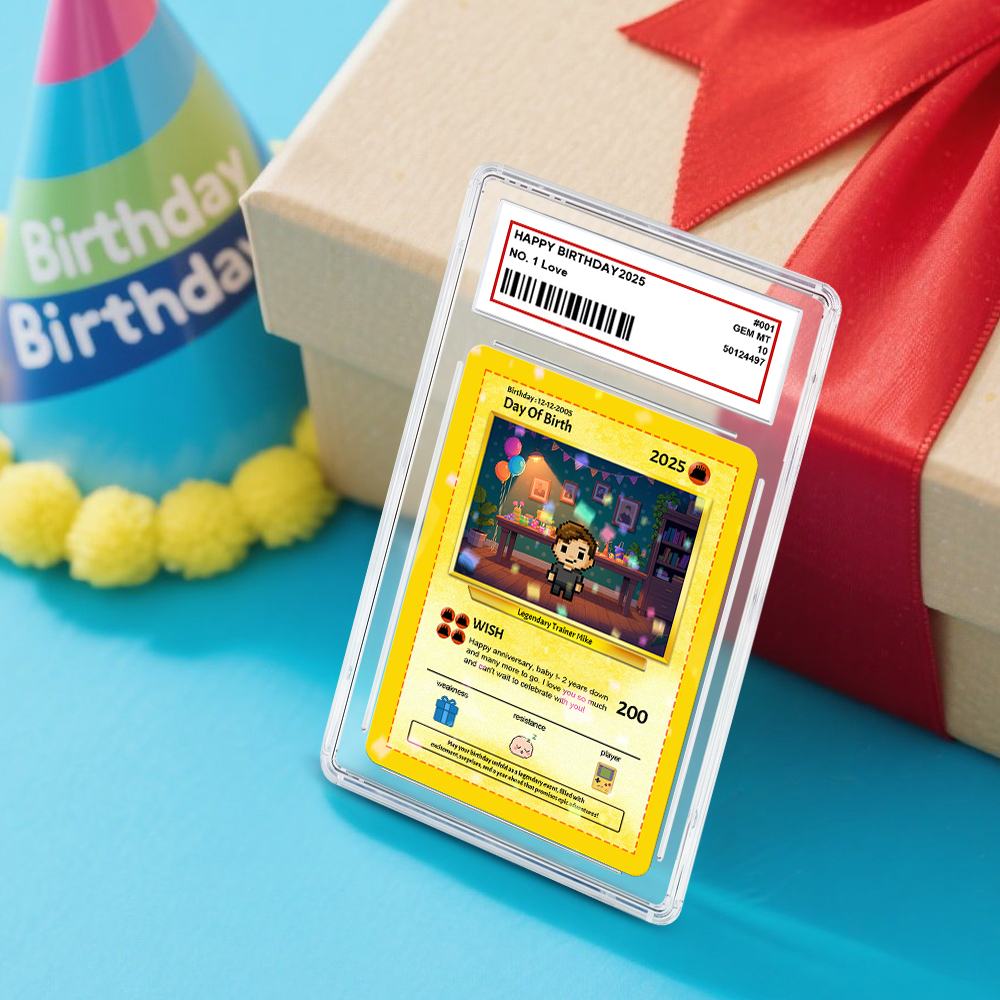 Cartes D'anniversaire Personnalisées Avec Texte Photo, Carte Personnalisée Pour Cadeau D'anniversaire D'enfant, Cadeau De Petit Ami, Souvenir D'anniversaire, Carte De Vœux D'anniversaire - MyFaceSocksFR