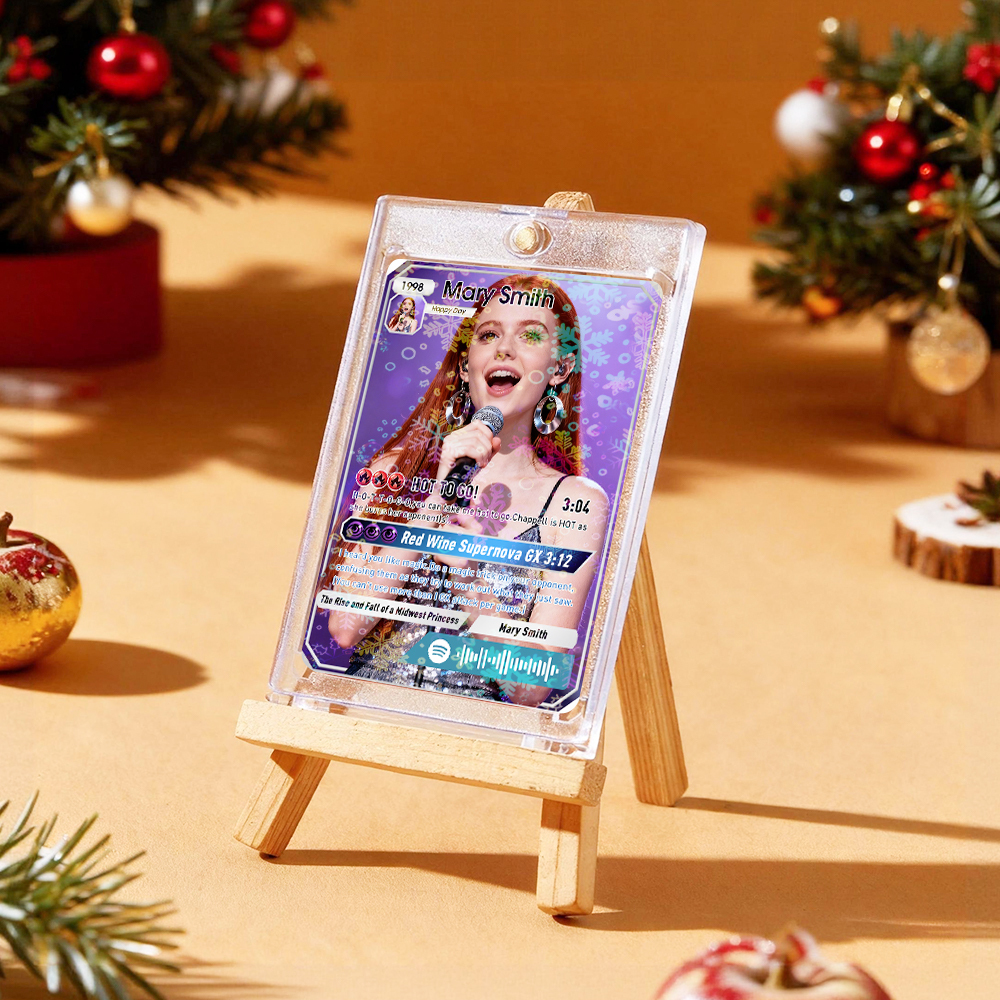 Carte Musicale Personnalisée Pour Couples, Carte De Saint-valentin En Acrylique Personnalisée, Idée Cadeau, Carte De Noël - MyFaceSocksFR