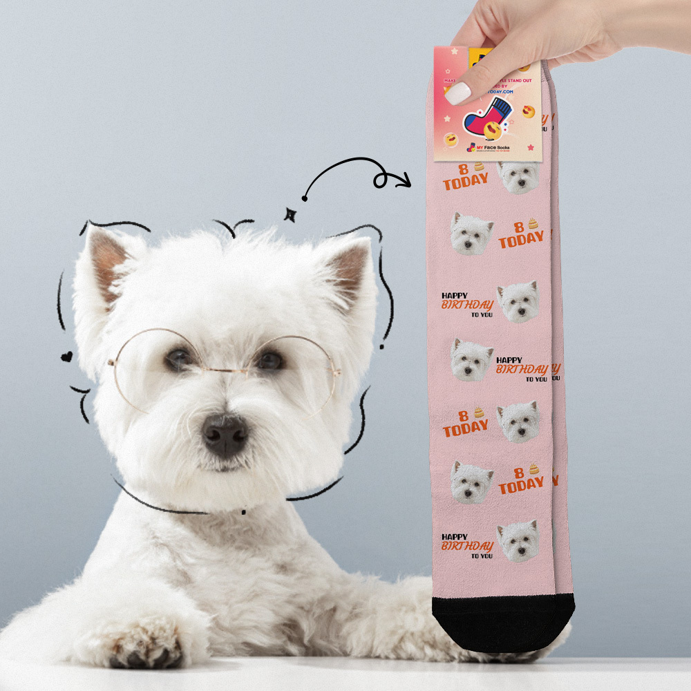 Chaussettes Personnalisées Pour Le Visage Âge Et Chaussettes Pour Le Visage Idée Cadeau D'anniversaire Joyeux Anniversaire À Vous - MyFaceSocksFR