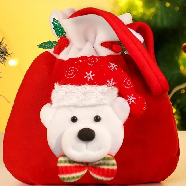 Sac De Cadeaux De Noël Sac Cadeau Mignon Pour Paquet De Festival 23x20cm Stylec - MyFaceSocksFR