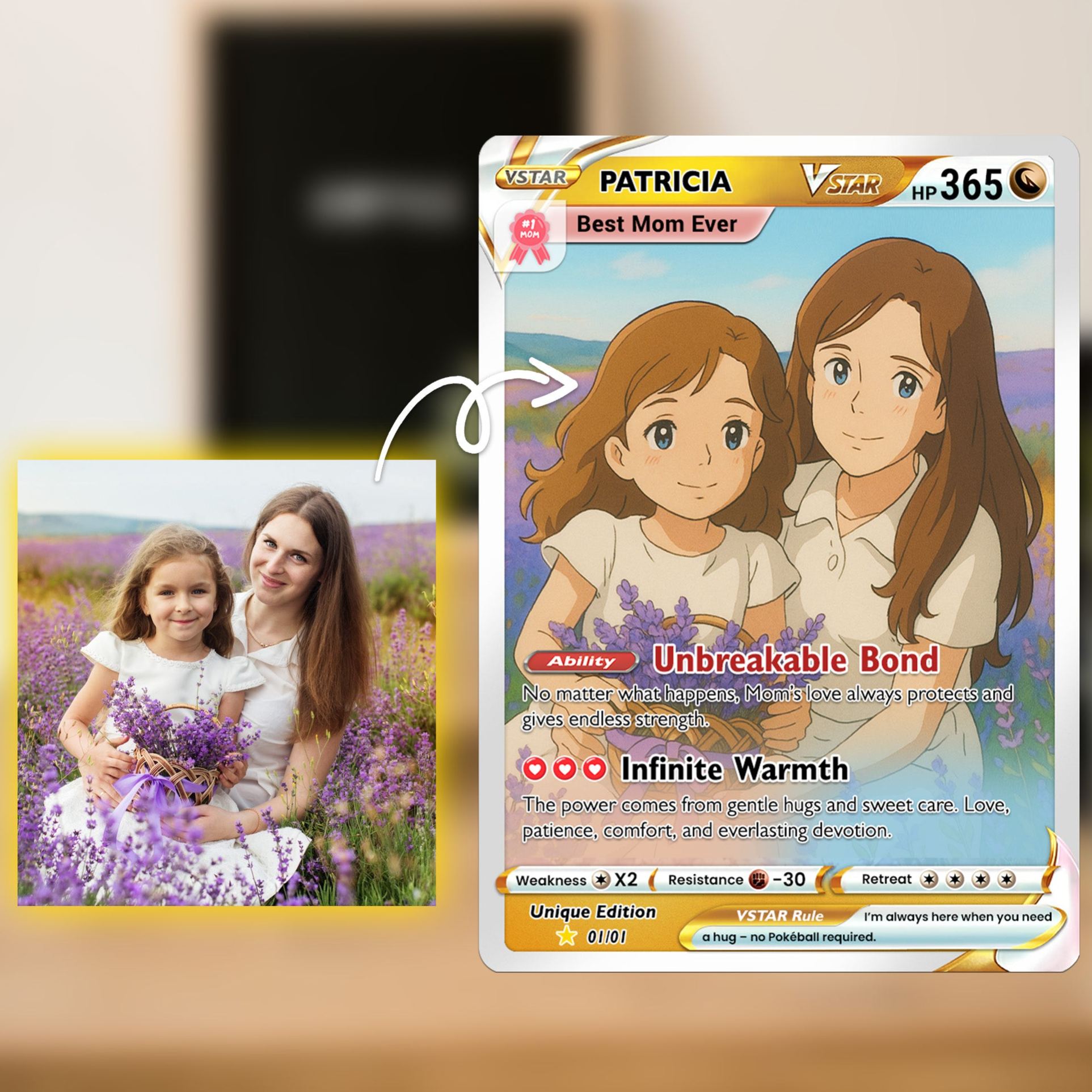 Carte Personnalisée Et Inspirante Pour La Fête Des Mères - Carte Personnalisée Pour Maman - Cadeau À Échanger