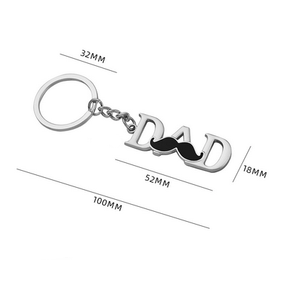 Porte-clés Fête Des Pères, Porte-clés Personnalisé Avec Nom, Porte-clés En Métal, Cadeau Pour Papa - MyFaceSocksFR