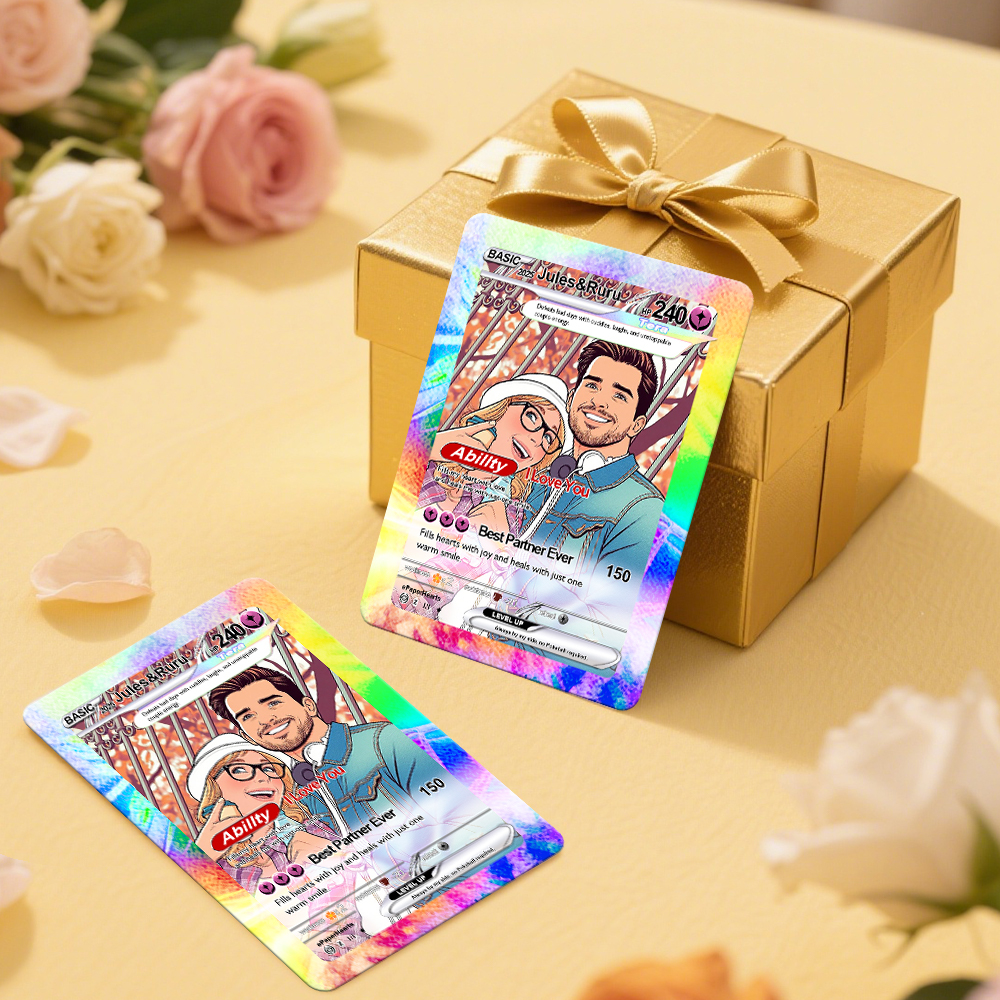 Personalisierte Karte, Personalisierte Sammelkarte, Geschenk Für Sie/ihn Oder Paare, Replik-karten, Jubiläumsgeschenk - MyFaceSocksDE