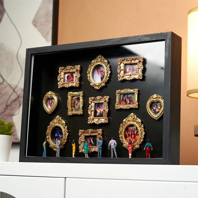 Personalisierter Bilderrahmen „museum Of Us" – Geschenk Für Paare – Niedliche Miniatur-museumsgeschenke – Bedeutungsvolles Geschenk – Valentinstags- Oder Jahrestagsgeschenk - MyFaceSocksDE