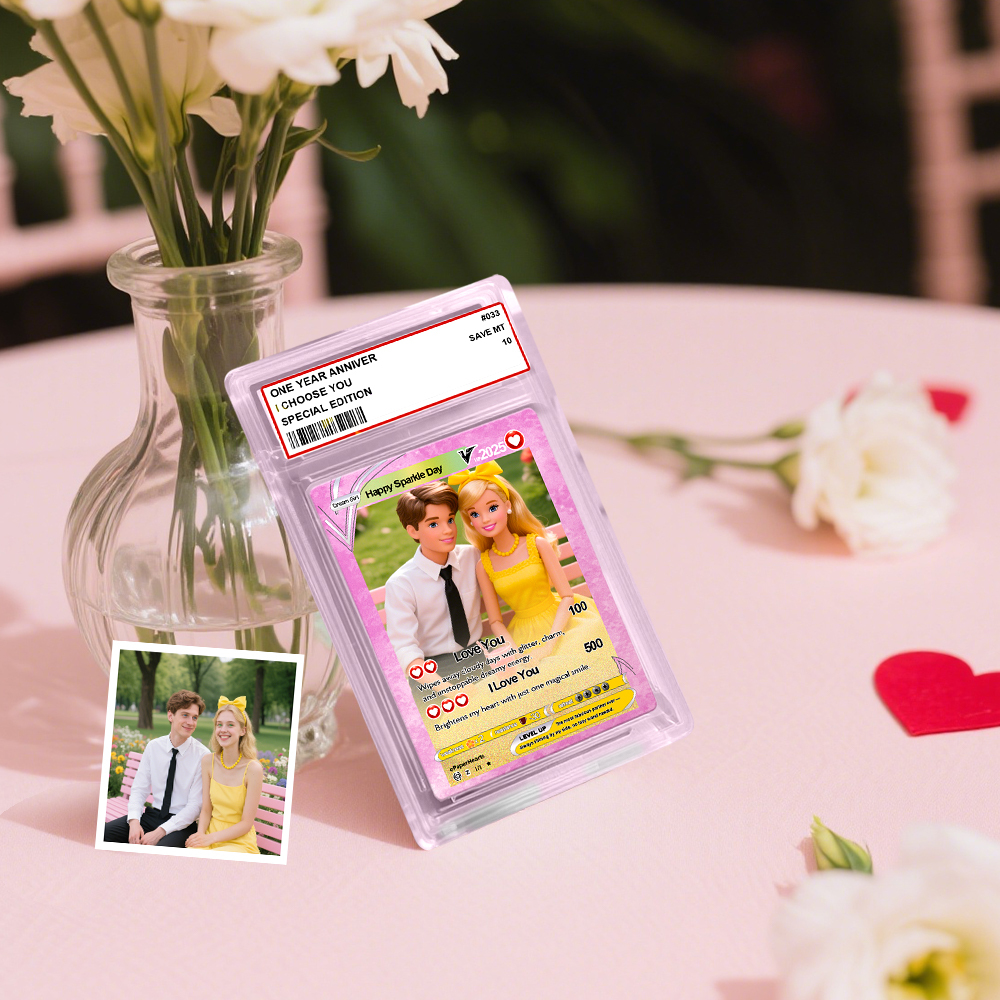 Personalisierte Karte, Personalisierte Sammelkarte, Geschenk Für Sie/ihn Oder Paare, Replik-karten, Jubiläumsgeschenk - MyFaceSocksDE