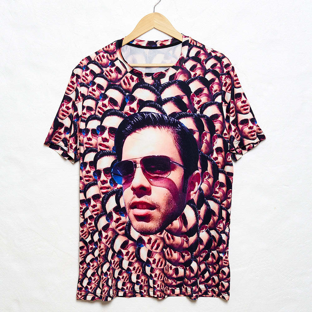 Benutzerdefiniertes „my Face“-t-shirt „funny Man All Over Print T-shirt“. - GesichtSocken