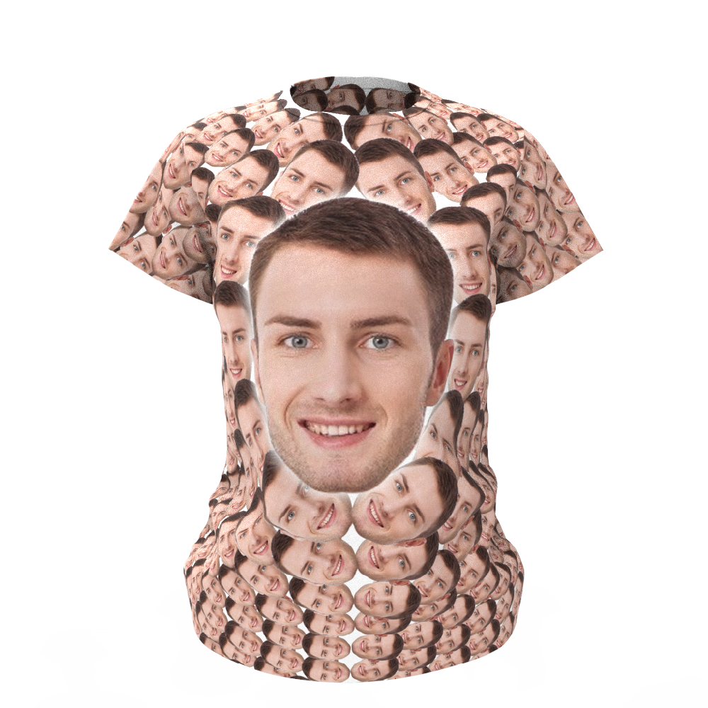 Benutzerdefiniertes „my Face“-t-shirt „funny Man All Over Print T-shirt“. - GesichtSocken