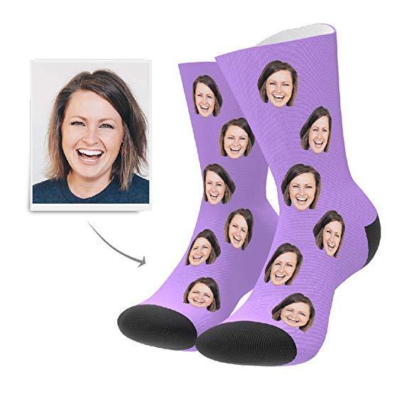 Online-Vorschau Personalisierte Gesicht Socken -3D Visualisierung Socken Mehrere Gesichter