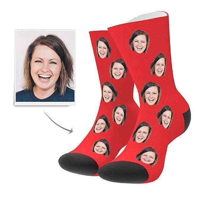Online-Vorschau Personalisierte Gesicht Socken -3D Visualisierung Socken Mehrere Gesichter