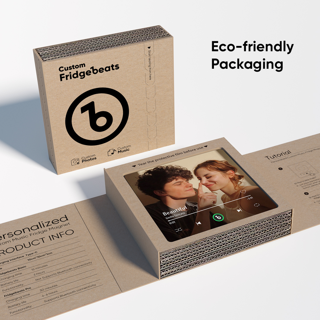 Personalisierter Musik-kühlschrankmagnet, Musikalbum-kühlschrankmagnet, Foto-musik-wandaufkleber, Musik-bewegungsspiel Zum Abspielen – Geschenkidee - MyFaceSocksDE
