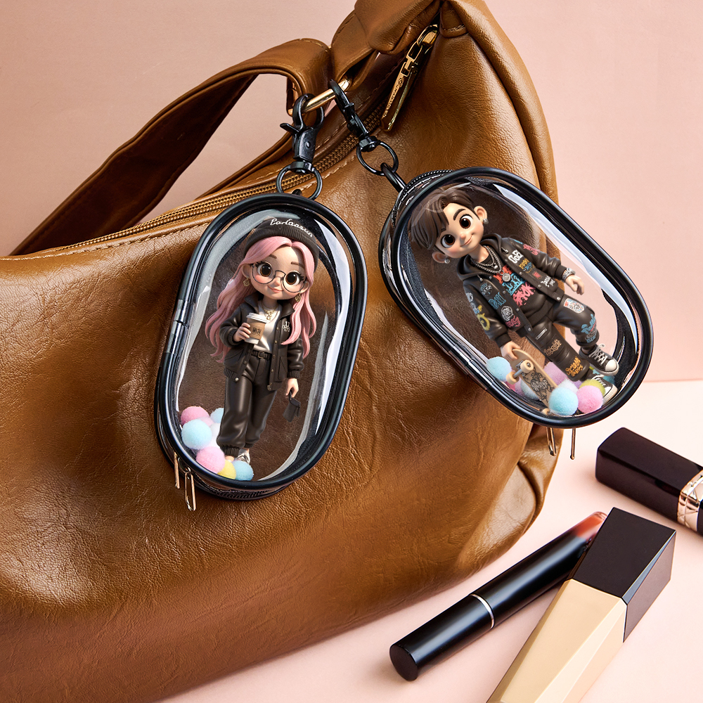 Personalisierter 3d-minifigur-schlüsselanhänger. Verwandeln Sie Ihr Foto In Einen Personalisierten Rucksackanhänger. - MyFaceSocksDE
