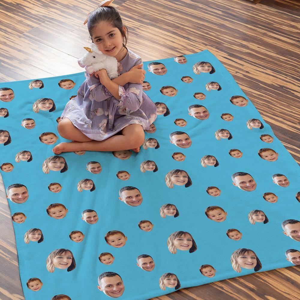 Custom Blankets Personalized Fleece Blanket Gifts For Family Your Face