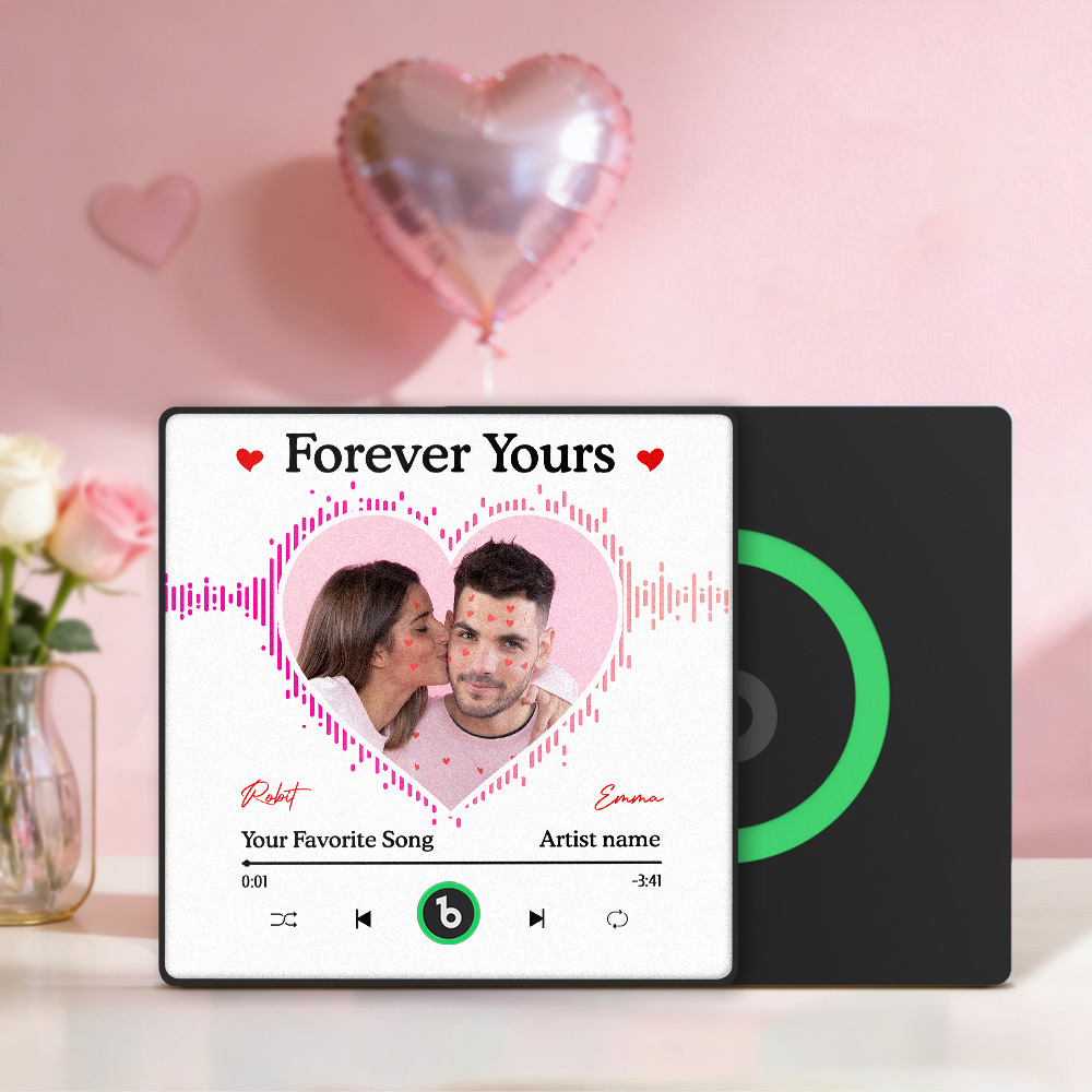 Individuell Gestaltbarer Brauner Kalender-kühlschrankmagnet Mit Musikwiedergabe Ohne Handy, Personalisierbar Mit Name Und Foto, Bluetooth-fähig - MyFaceSocksDE