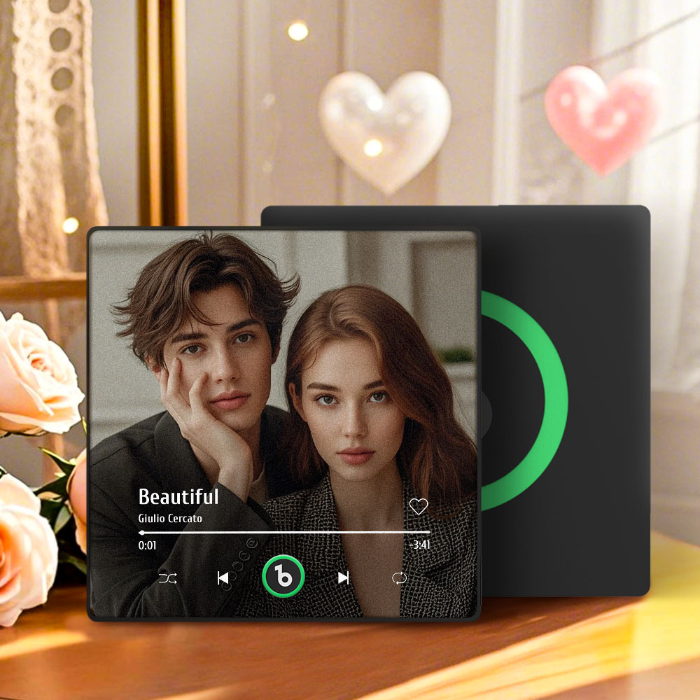 Benutzerdefinierter Musik-kühlschrankmagnet, Amour Pink, New Valentine's Day Limited 4.0, Verbesserte Version, Musik-wandaufkleber, Fotoaufkleber, Musik Abspielen Ohne Handy, Verschiedene Stile, Geschenk Für Paare