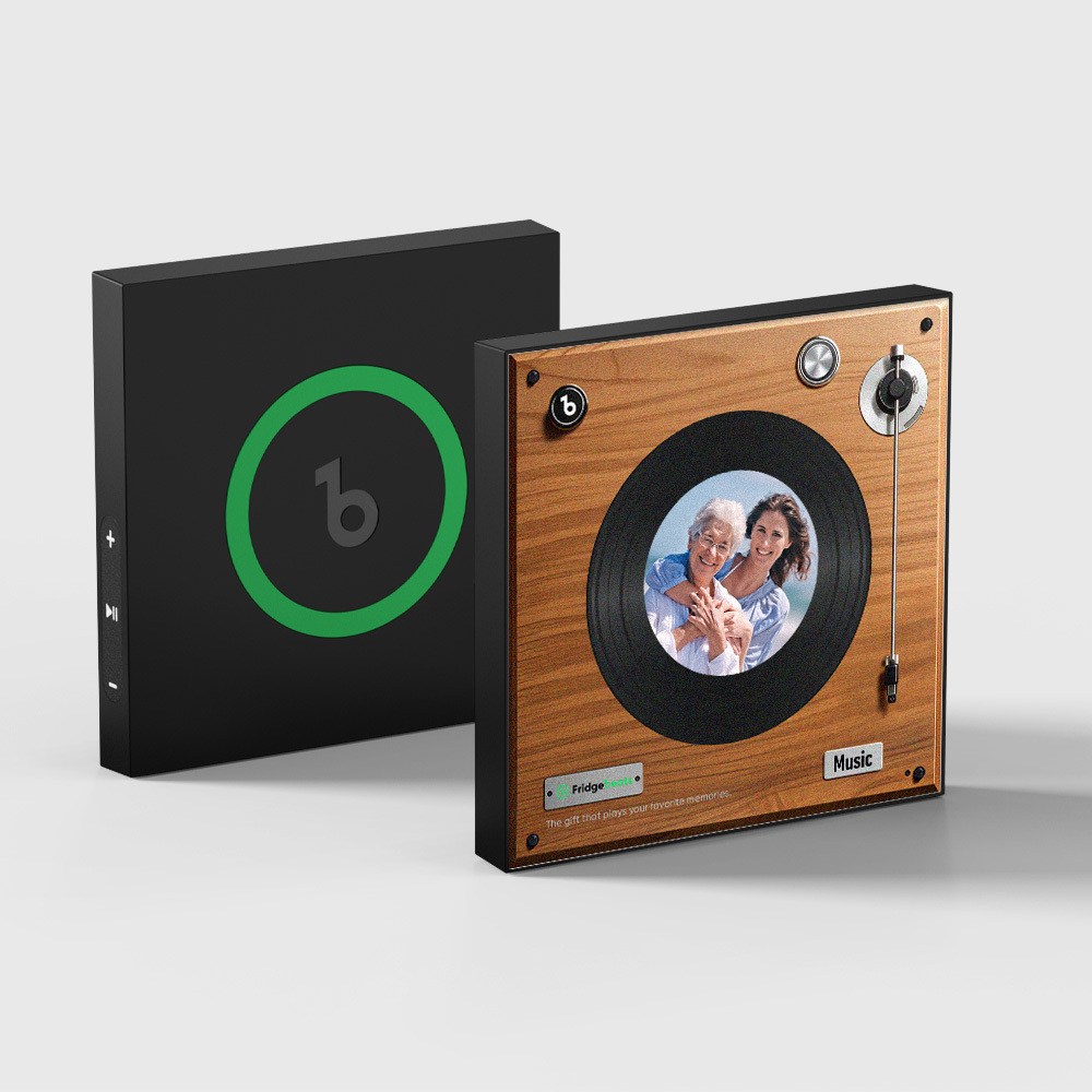 Verbesserter Personalisierter Musik-kühlschrankmagnet, Der Lieder Abspielt, Unterstützt 1–6 Lieder, Geschenke Für Papa - MyFaceSocksDE