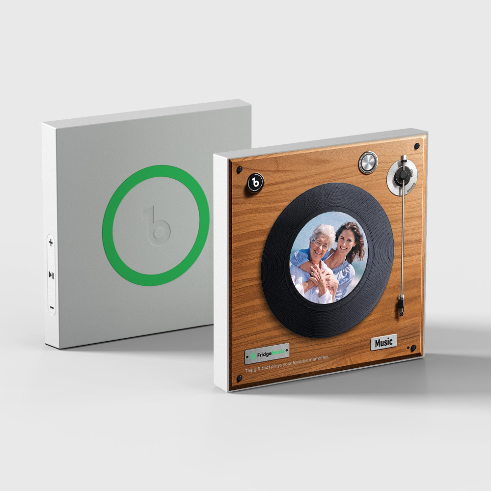 Verbesserter Personalisierter Musik-kühlschrankmagnet, Der Lieder Abspielt, Unterstützt 1–6 Lieder, Geschenke Für Papa - MyFaceSocksDE