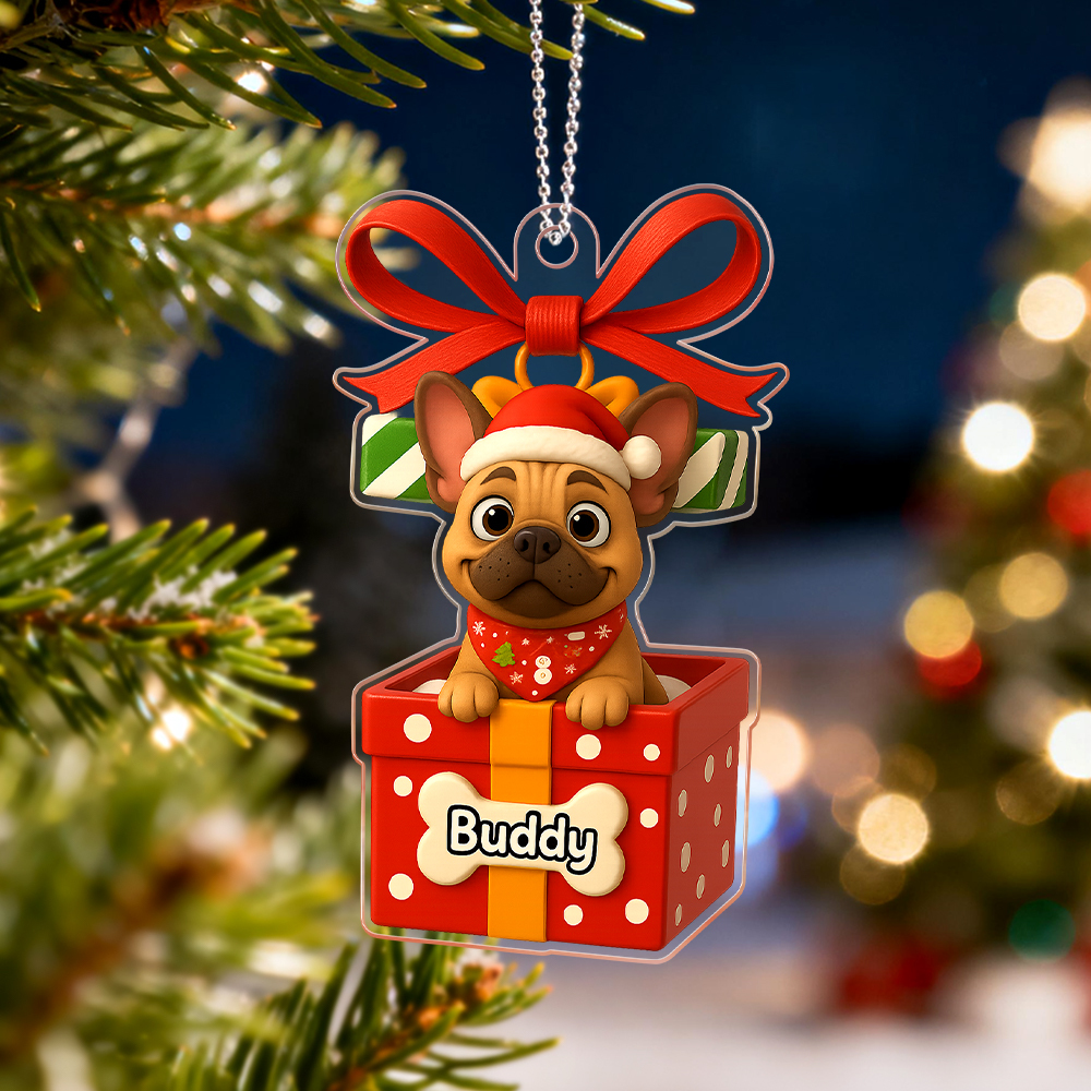 Individuell Gestalteter Autoanhänger „haustierliebe Im Strumpf" Für Süße Hunde Und Katzen – Weihnachtsgeschenk Aus Acryl – Liebevolle Erinnerung An Ihre Haustiere - MyFaceSocksDE