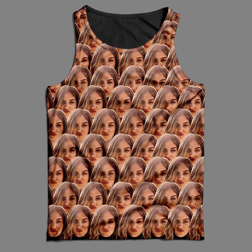 Benutzerdefinierte Tank Top Face Mash - GesichtSocken