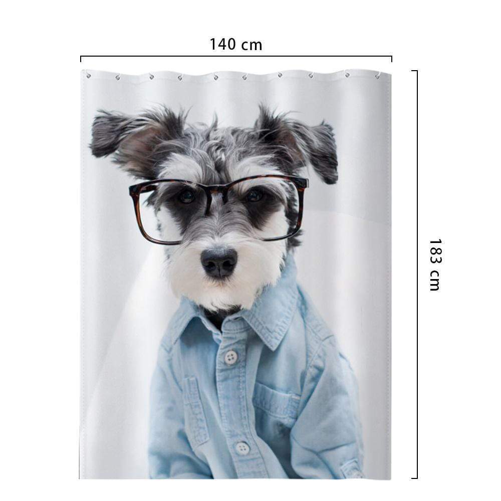 Kundenspezifischer Foto-duschvorhang Einzigartiges Geschenk Wasserdichter Duschvorhang - GesichtSocken