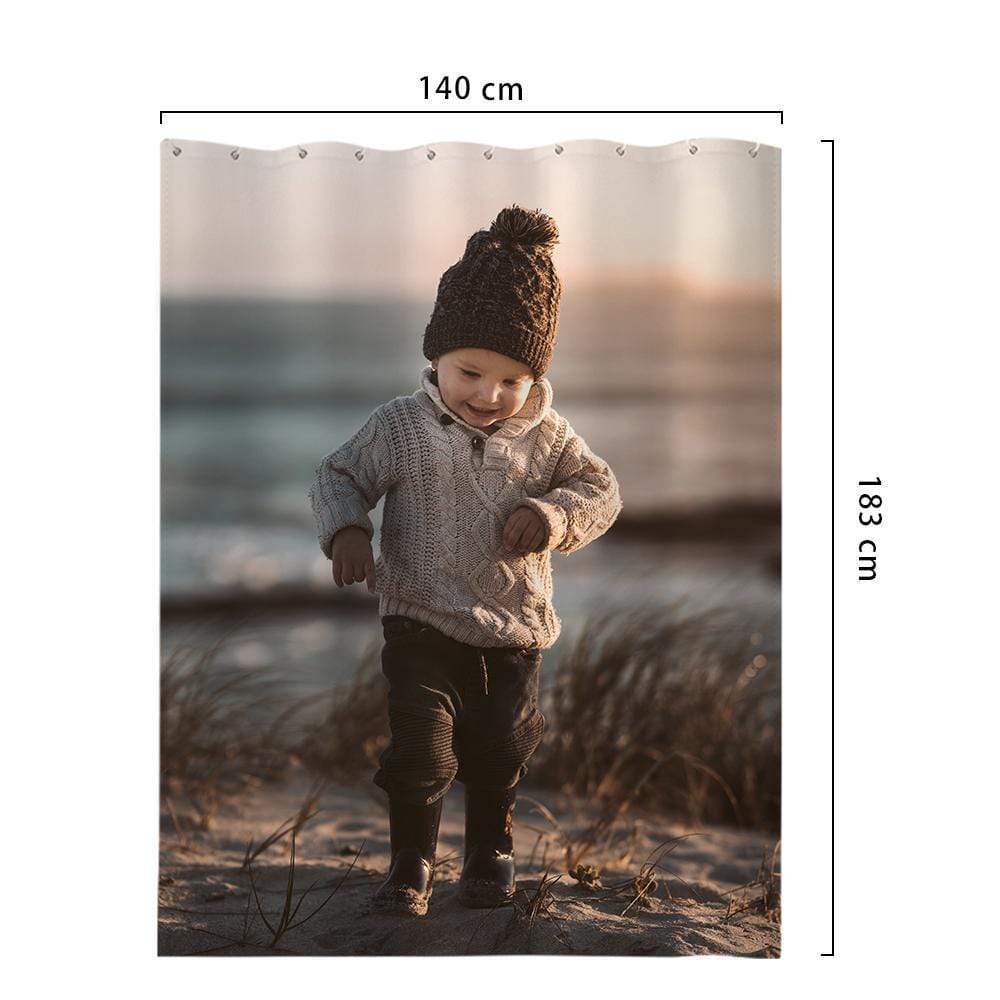 Kundenspezifischer Duschvorhang Einzigartiges Badezimmer-dekor Nettes Baby - GesichtSocken