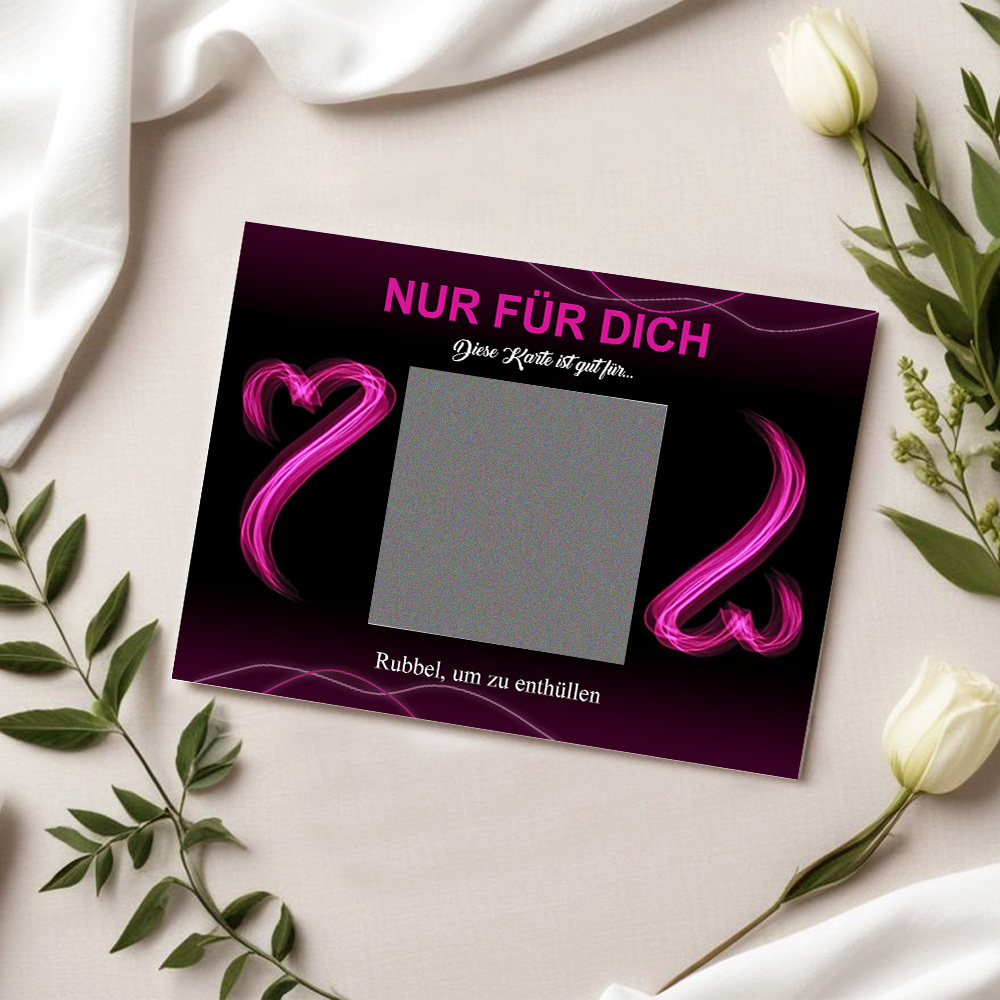 Rubbelkarte Zum Valentinstag, Liebesgutscheine, Rubbelkarten Zum Valentinstag, Grußkarte Zum Jahrestag, Valentinstag Zum Selbermachen, Romantische Geschenke Für Ehemann, Ehefrau, Liebhaber, Kinder