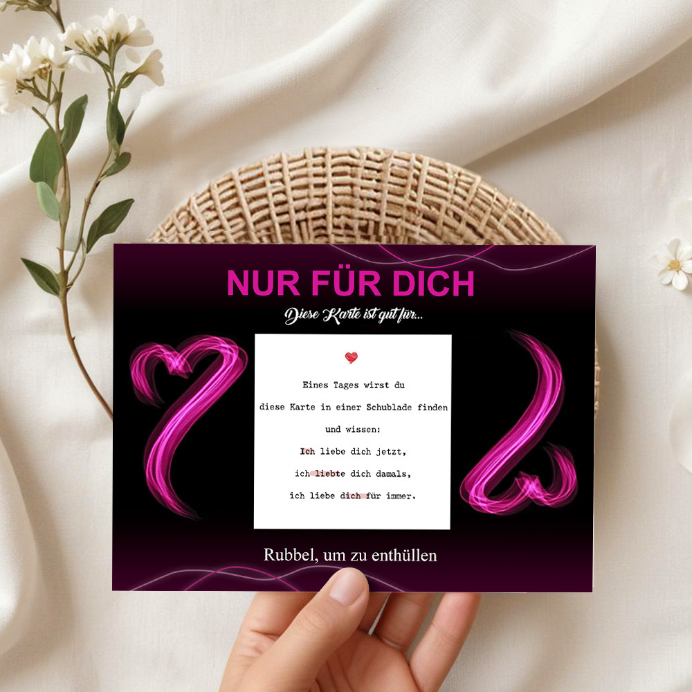 Rubbelkarte Zum Valentinstag, Liebesgutscheine, Rubbelkarten Zum Valentinstag, Grußkarte Zum Jahrestag, Valentinstag Zum Selbermachen, Romantische Geschenke Für Ehemann, Ehefrau, Liebhaber, Kinder