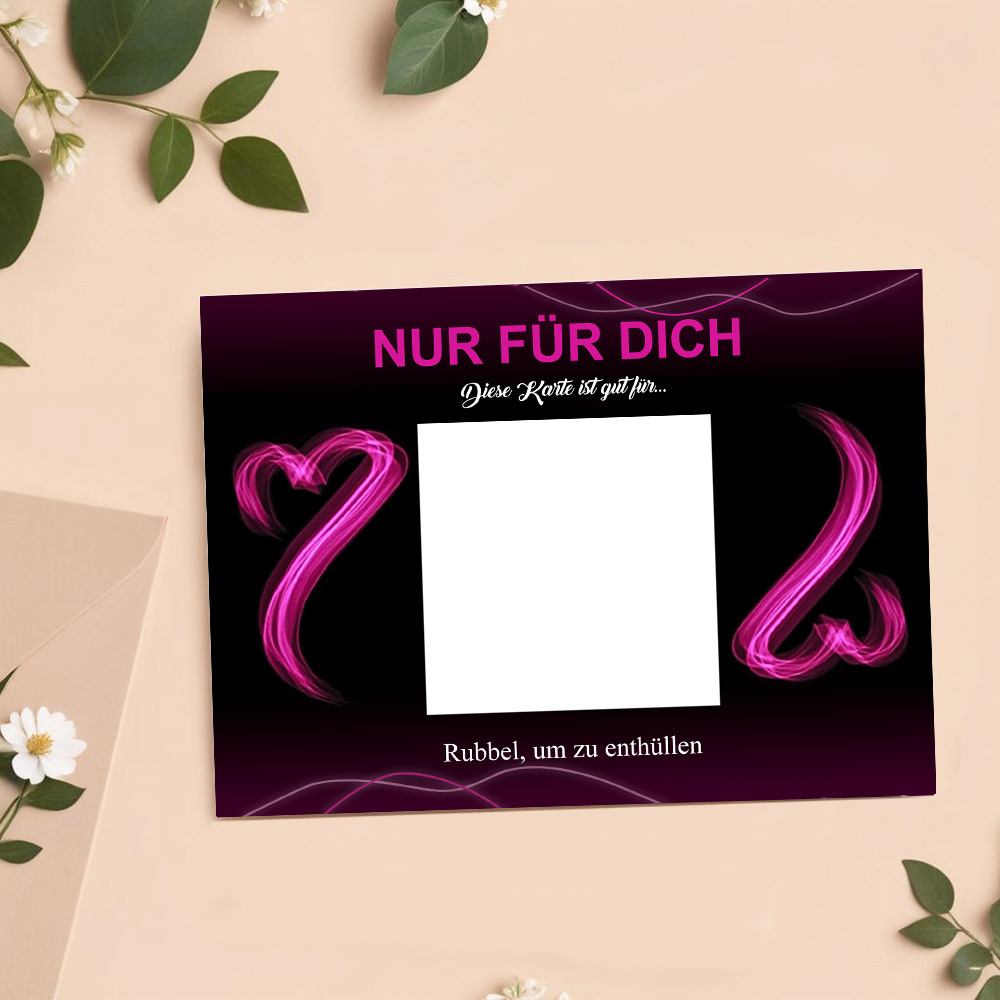 Rubbelkarte Zum Valentinstag, Liebesgutscheine, Rubbelkarten Zum Valentinstag, Grußkarte Zum Jahrestag, Valentinstag Zum Selbermachen, Romantische Geschenke Für Ehemann, Ehefrau, Liebhaber, Kinder