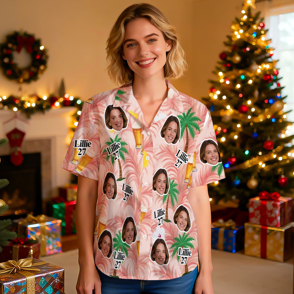 Personalisiertes Hawaiihemd Mit Foto – Ideal Zum Geburtstag! - MyFaceSocksDE