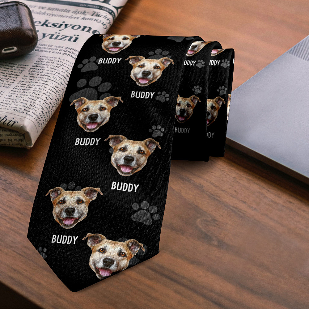 Benutzerdefinierte Gesicht Mash Krawatte Personalisierte Gesicht Krawatte Schwarz Väter Tag Geschenk Für Papa Opa - MyFaceSocksDE