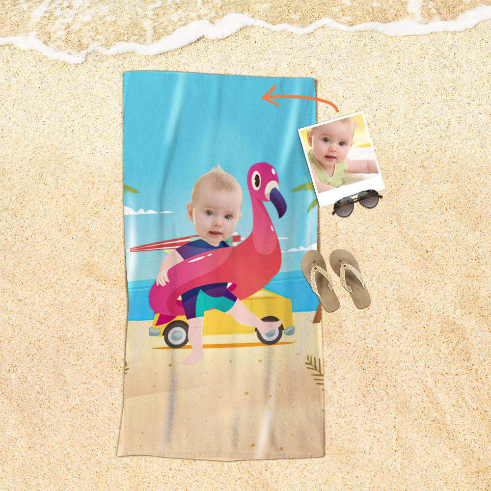 Personalisiertes Gesicht Strandtuch, Personalisiertes Sexy Meerjungfrau Strandtuch, Lustiges Geschenk Für Ihn - MyFaceSocksDE