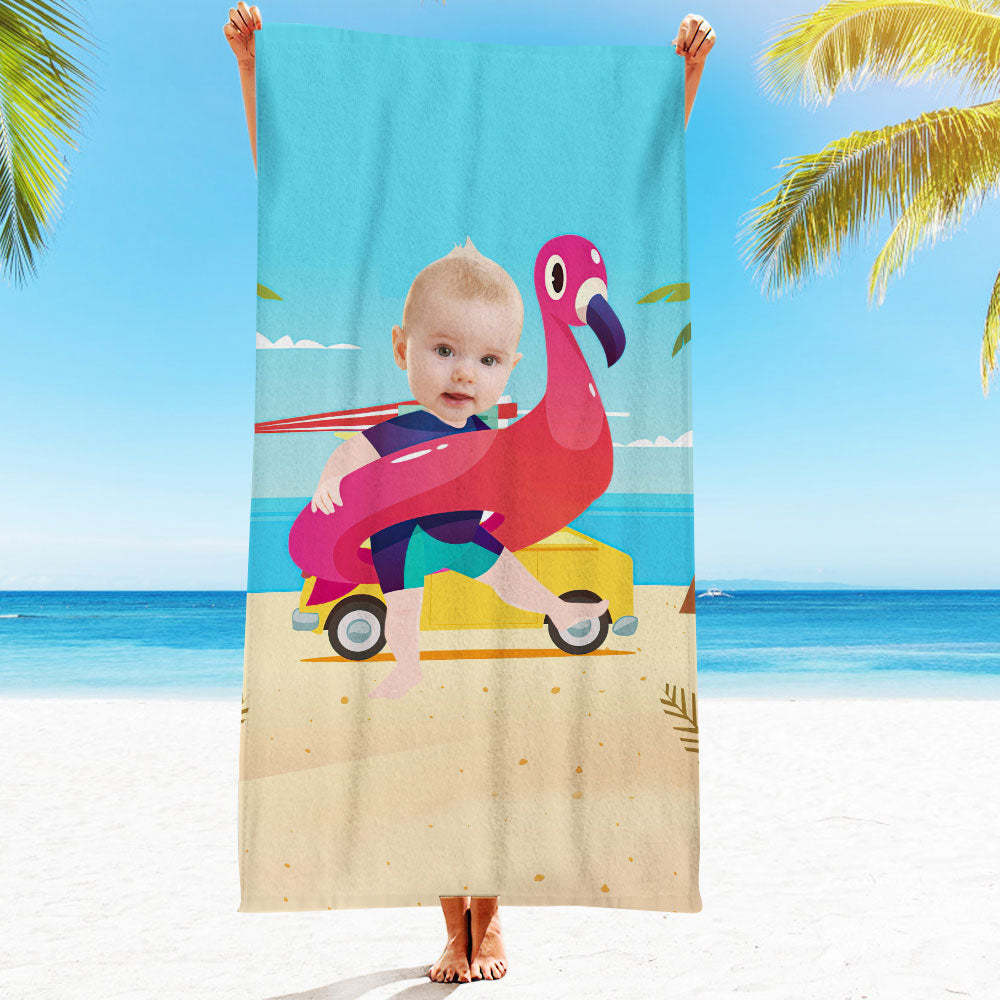 Personalisiertes Gesicht Strandtuch, Personalisiertes Sexy Meerjungfrau Strandtuch, Lustiges Geschenk Für Ihn - MyFaceSocksDE