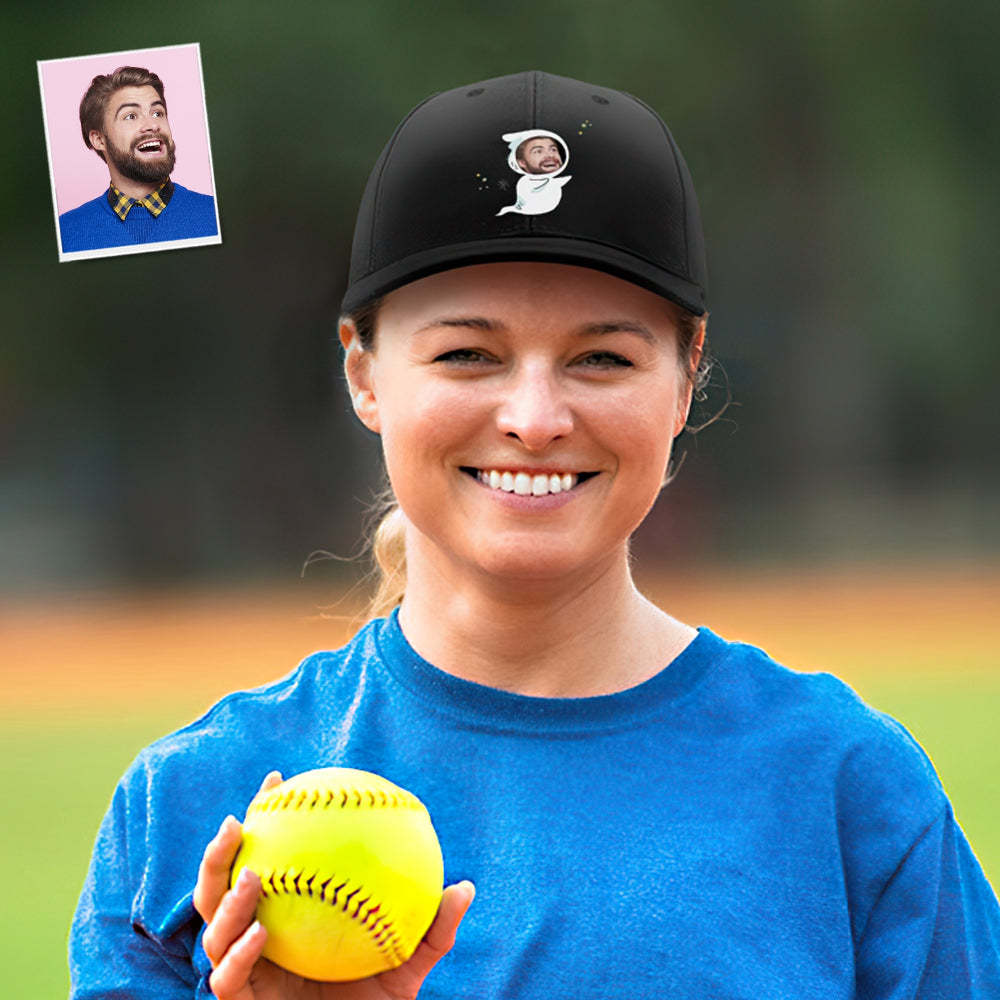 Benutzerdefinierte Kappe Personalisiertes Gesicht Baseballmützen Erwachsene Unisex Bedruckte Modekappen Geschenk - Geist - GesichtSocken