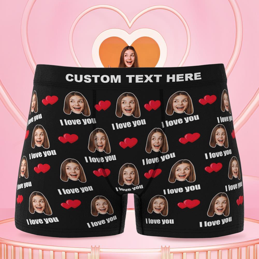 Liebes-boxershorts Der Paar-männer Personalisierte Lgbt-geschenke - GesichtSocken