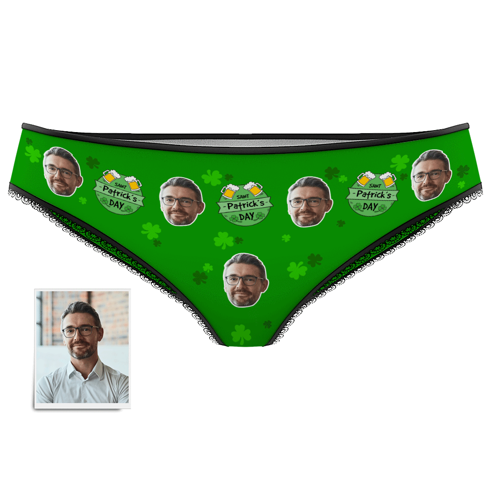Custom Face Panties Für Frauen - Lucky St.patrick's Day - GesichtSocken