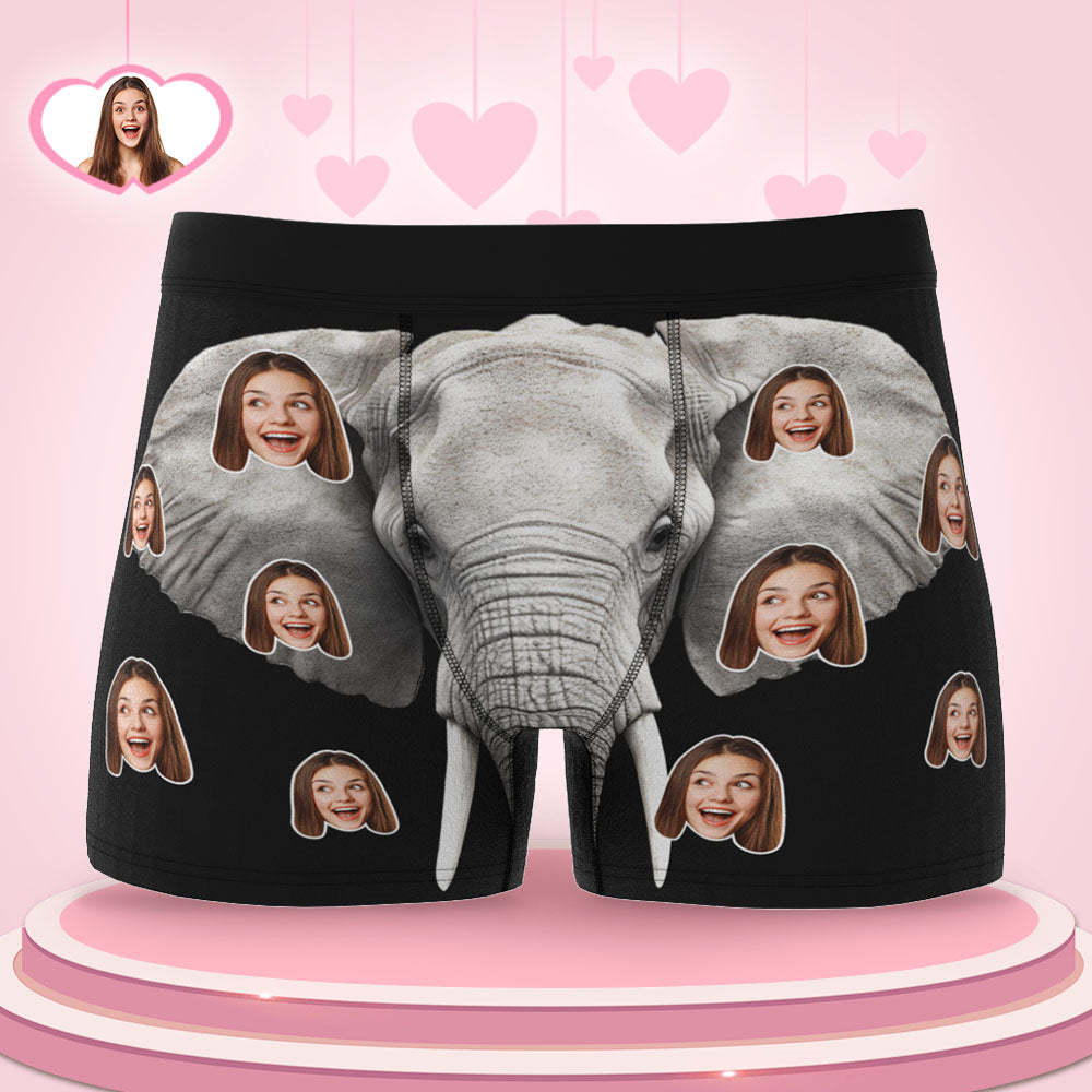 Personalisierte Gesichts-boxershorts, Personalisierte Unterwäsche, Valentinstagsgeschenke Für Ihn - GesichtSocken