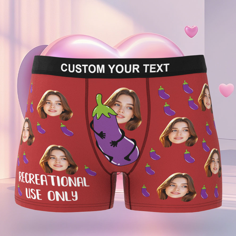 Personalisierte Boxershorts Für Herren Mit Foto „i Love You" Für Ehemann Und Freund - MyFaceSocksDE