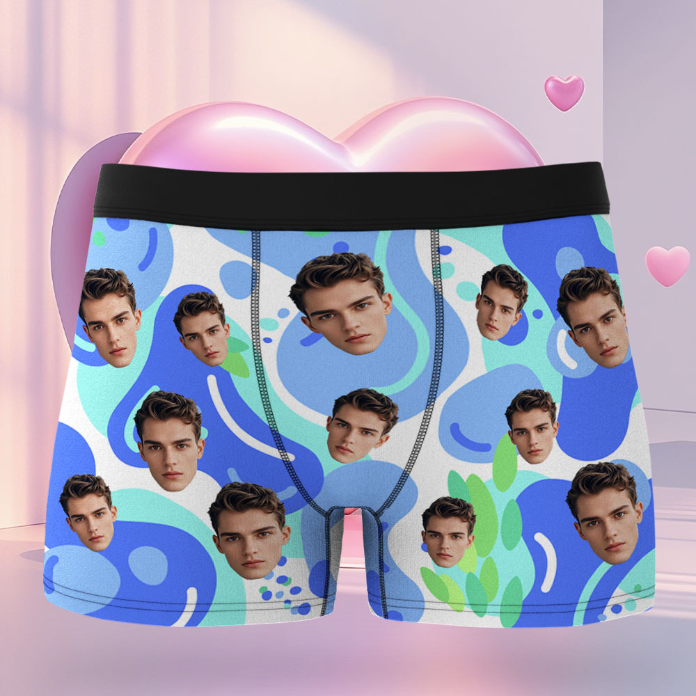Benutzerdefinierte Gesicht Herren Boxer Unterwäsche Geschenke Für Ehemann Multicolor Gestreiften Männer Gesicht Boxer - MyFaceSocksDE