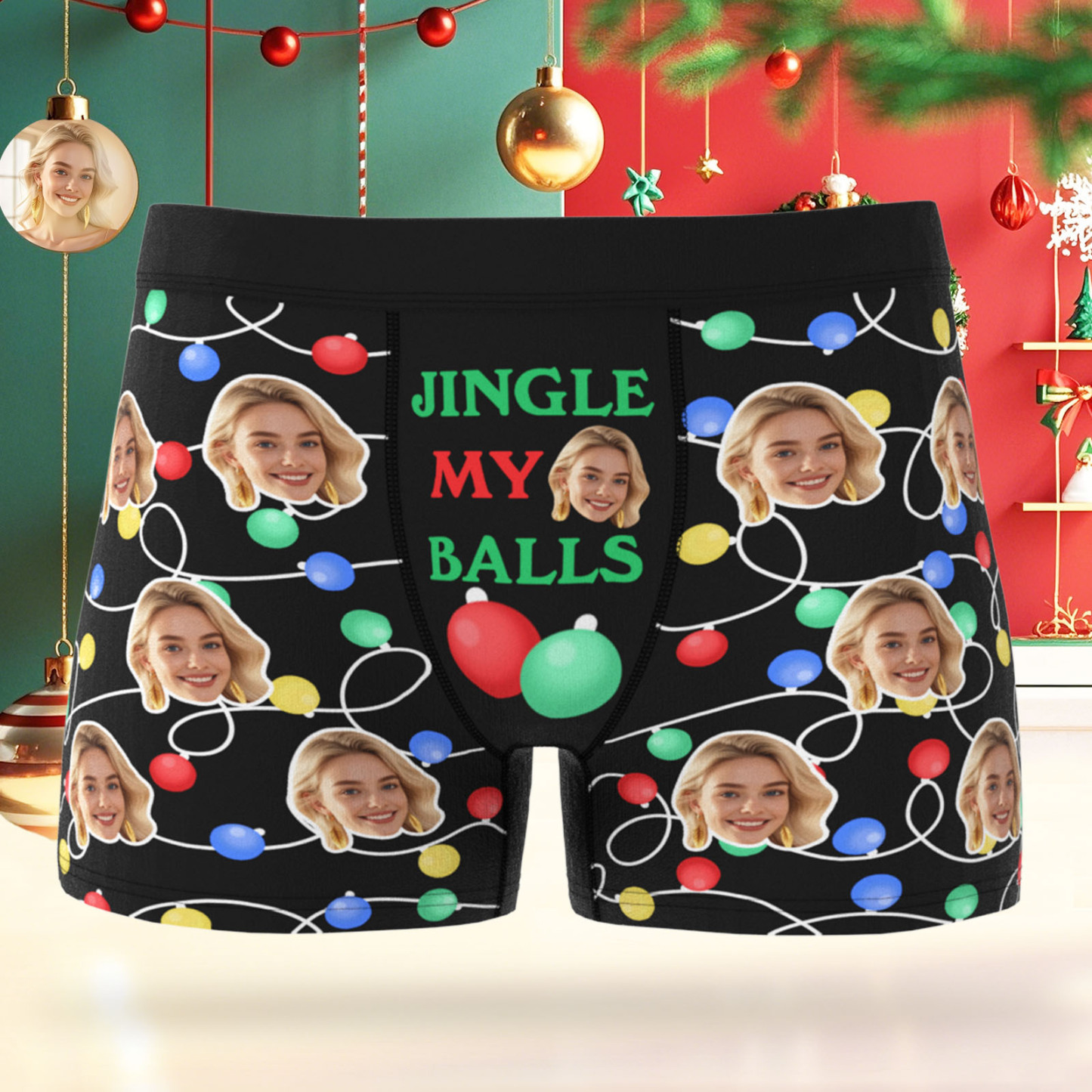 Personalisierte Boxershorts Mit Lustigem Gesicht – Das Perfekte Weihnachtsgeschenk! - MyFaceSocksDE