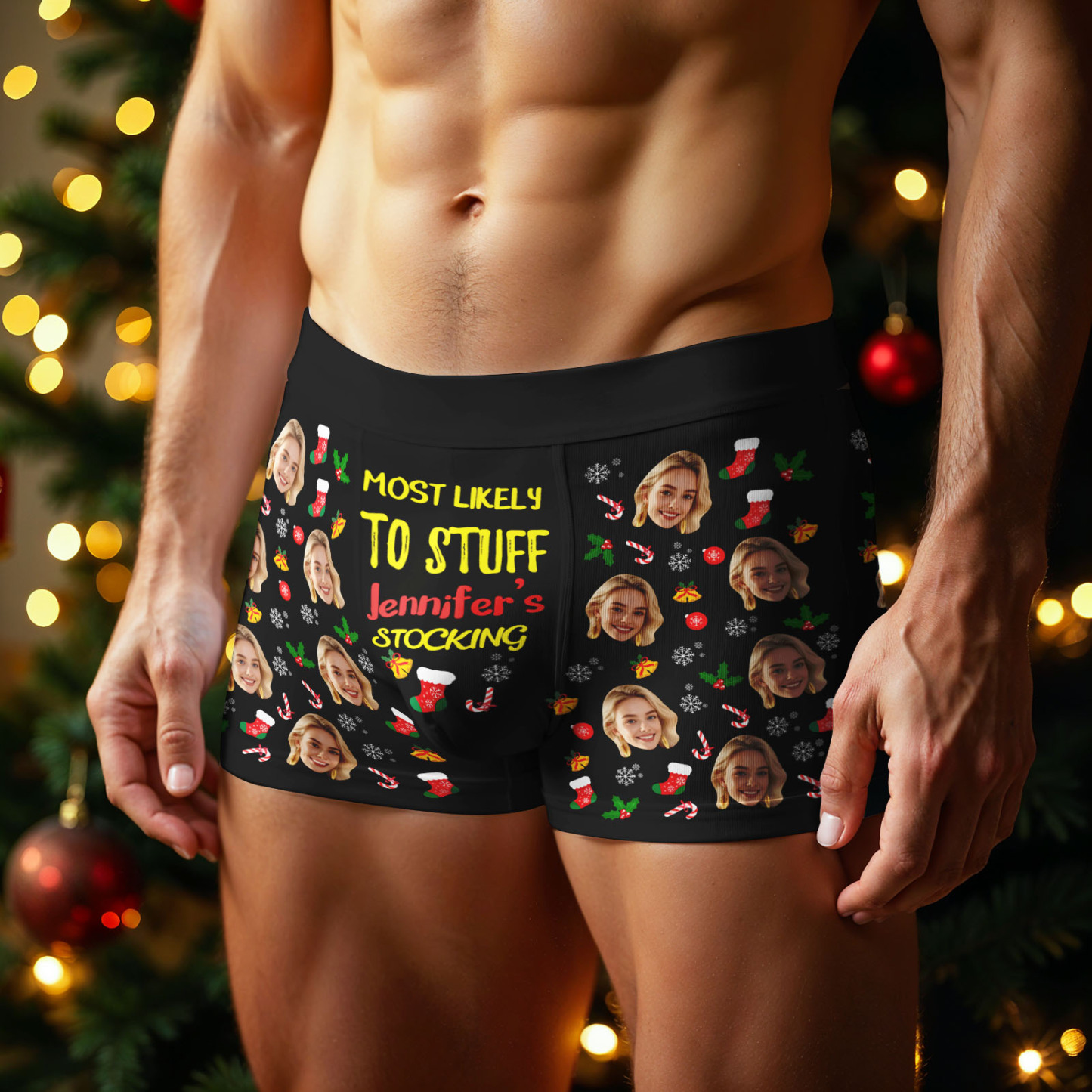 Personalisierte Boxershorts Mit Lustigem Gesicht – Das Perfekte Weihnachtsgeschenk! - MyFaceSocksDE
