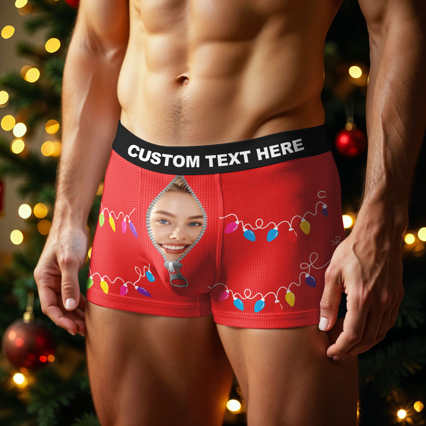 Personalisierte Boxershorts Mit Foto – Das Perfekte Geschenk Für Weihnachten, Valentinstag Oder Andere Anlässe. - MyFaceSocksDE