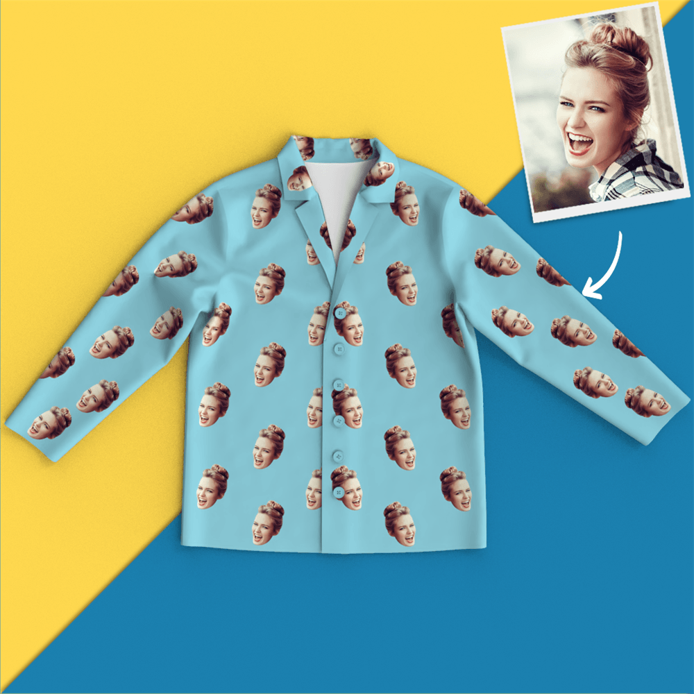 Custom Face Pyjamas Home Pyjamas Leisure Wear – Buntes Großeltern-geschenk - GesichtSocken