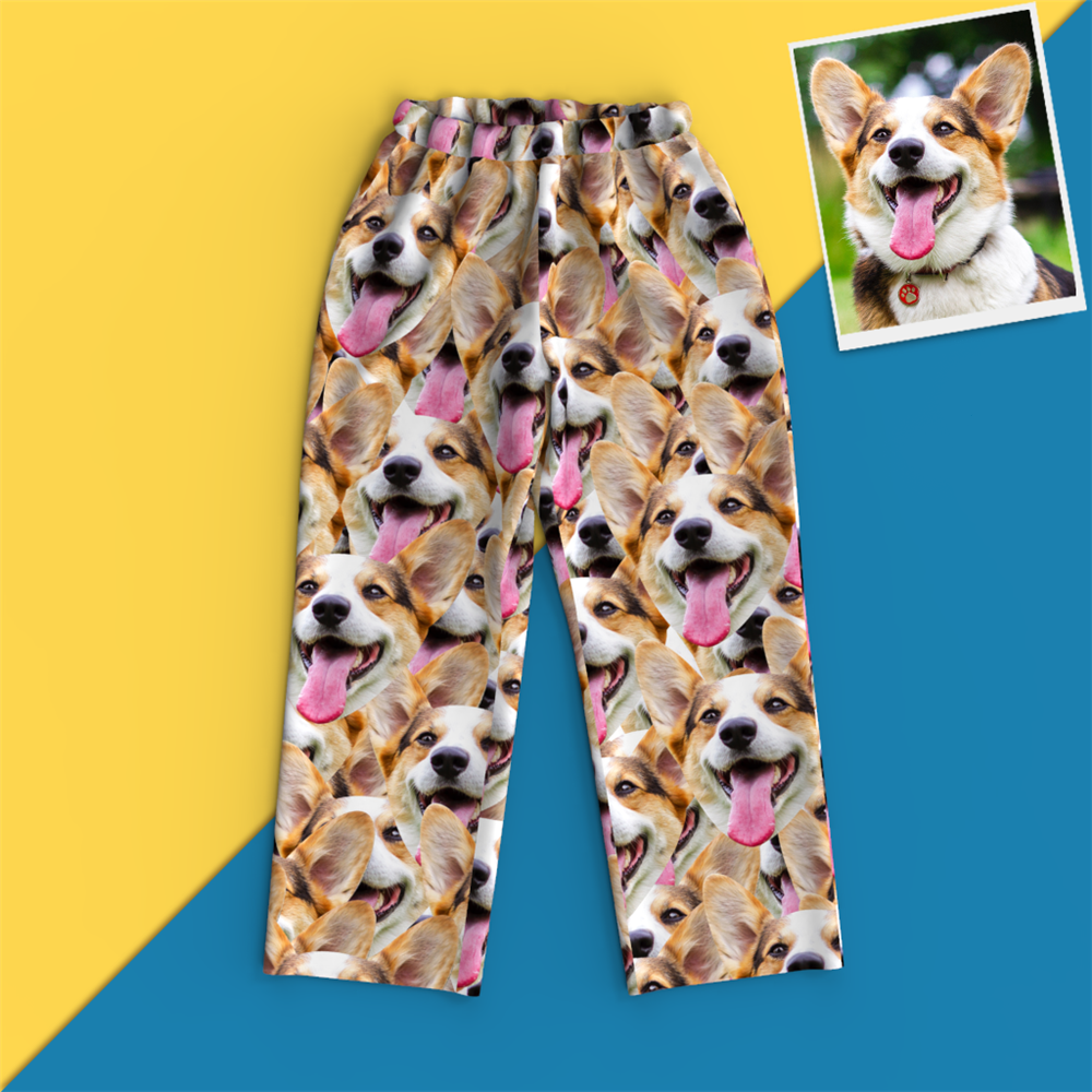 Custom Face Pyjamas Face Mash Langarm-pyjama-set Bestes Opa-geschenk - GesichtSocken