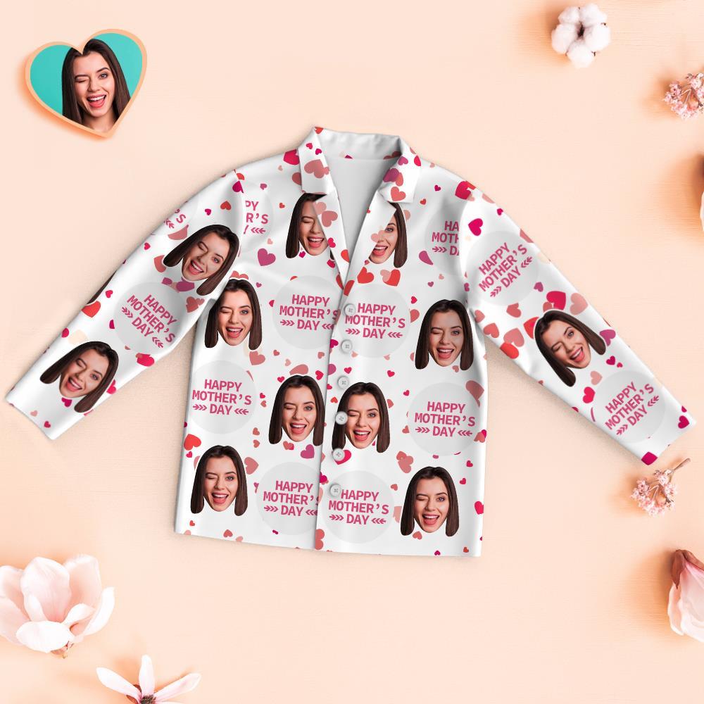 Custom Face Pyjamas Happy Mother's Day Personalisiertes Foto-pyjama-set Muttertagsgeschenke - GesichtSocken