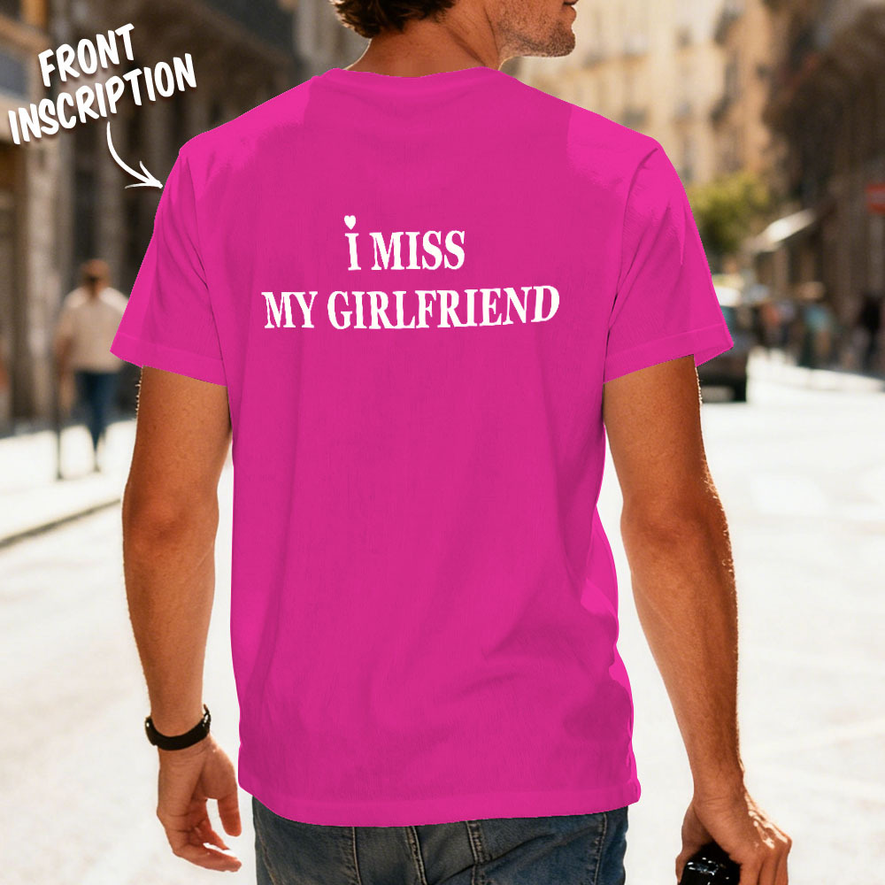 Individuell Gestaltetes Vintage-bootleg-shirt Aus Baumwolle Mit Namen, Personalisiertes T-shirt, 90er-jahre-t-shirt „ich Liebe Meine Freundin" - MyFaceSocksDE