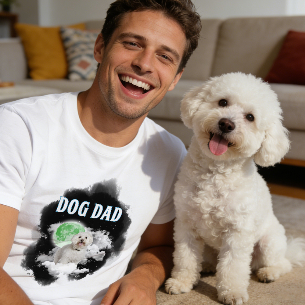 Personalisiertes T-shirt Mit Foto, Katzenmama-papa-motiv, Haustier-t-shirt Mit Individuellem Haustierporträt, Geschenk Für Tierliebhaber - MyFaceSocksDE