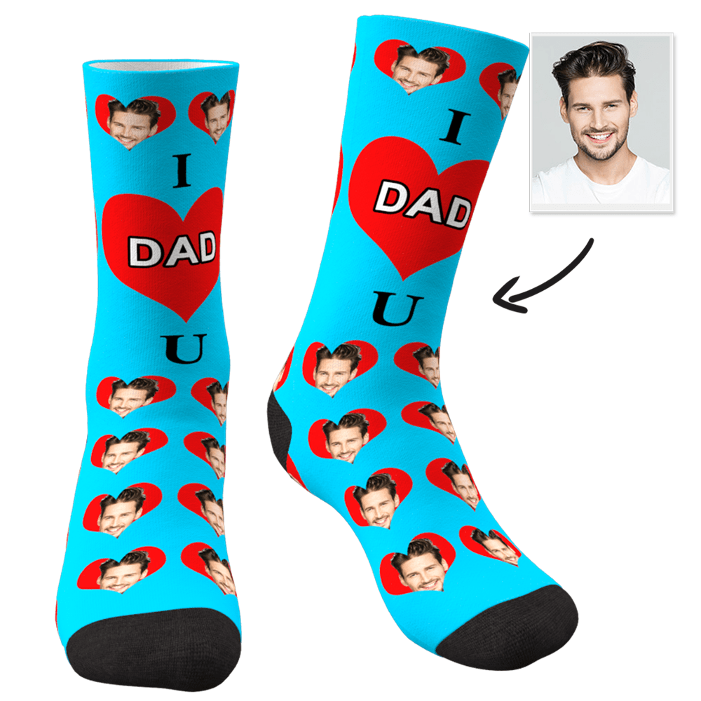 Custom Photo Socks Love Mom - MyFaceSocks