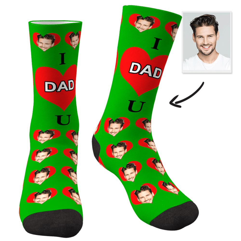 Custom Photo Socks Love Mom - MyFaceSocks