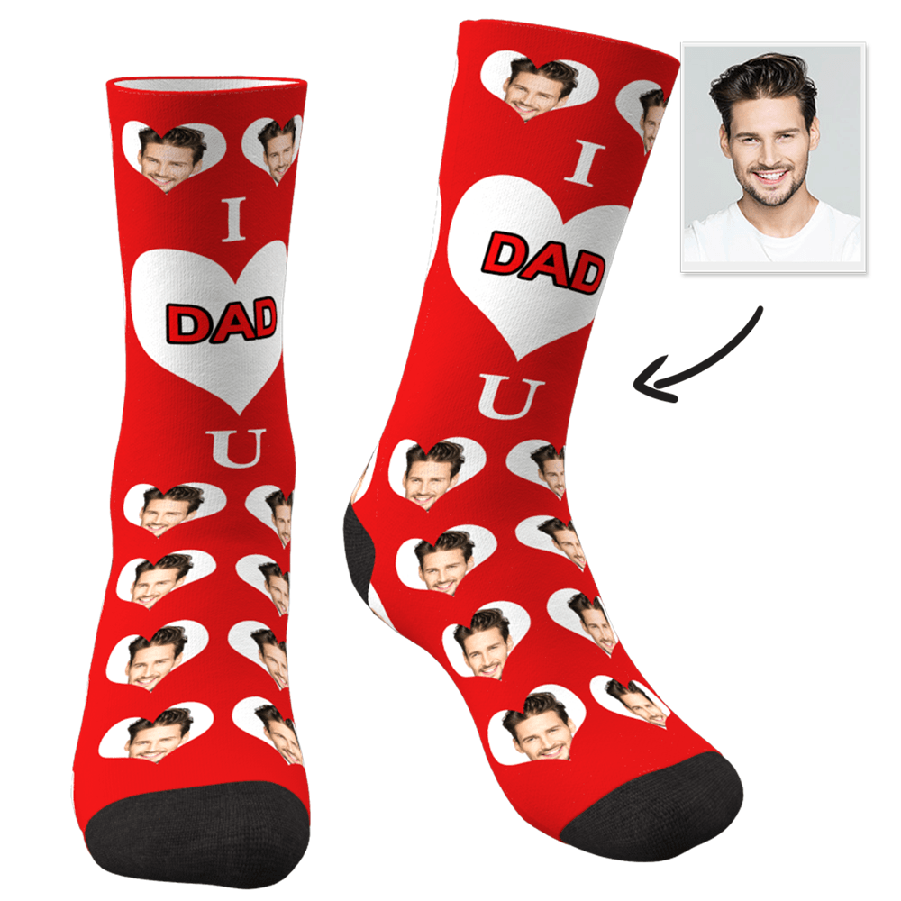 Custom Photo Socks Love Mom - MyFaceSocks