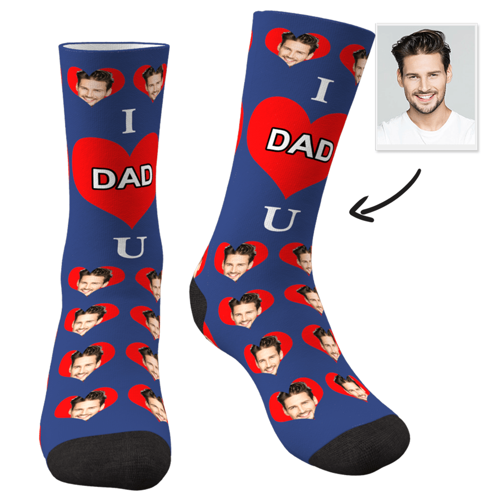 Custom Photo Socks Love Mom - MyFaceSocks